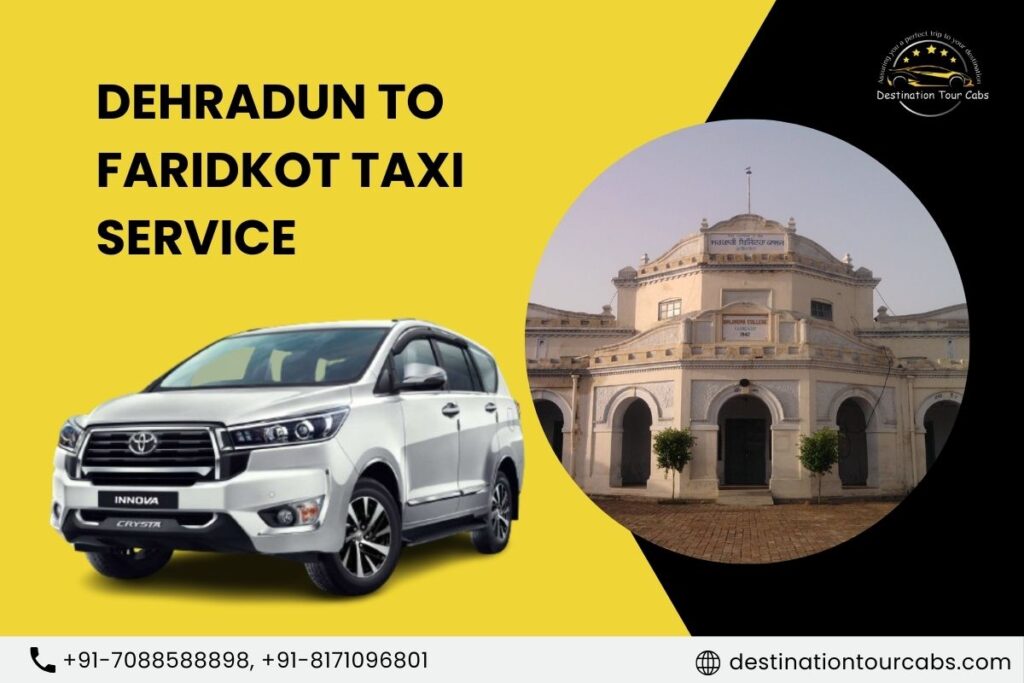 Dehradun to Faridkot Taxi Service