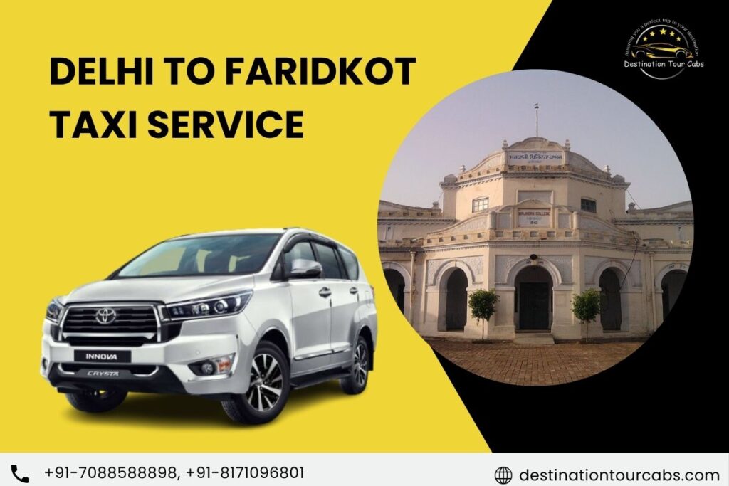 Delhi to Faridkot Taxi Service