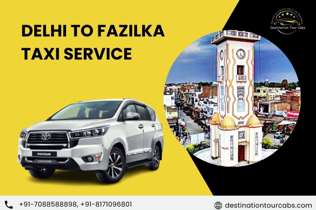 Delhi to Fazilka Taxi Service