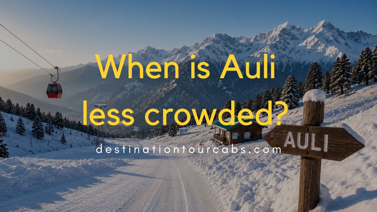 When is Auli less crowded
